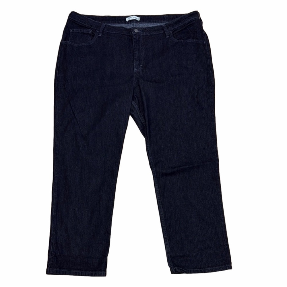 Riders by Lee Eased Fit Black Very Dark Wash Jeans | 22W Petite | Stretch Denim